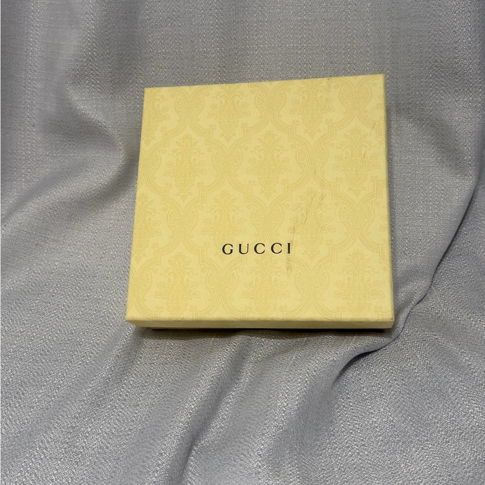 Gucci Box in Pale Yellow with Black Logo